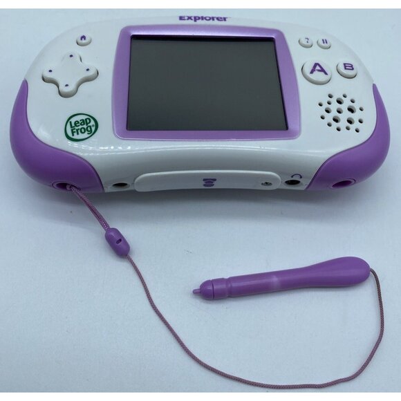 LeapFrog Leapster Explorer Learning Game Console System Purple HandHeld Tested - Picture 15 of 16
